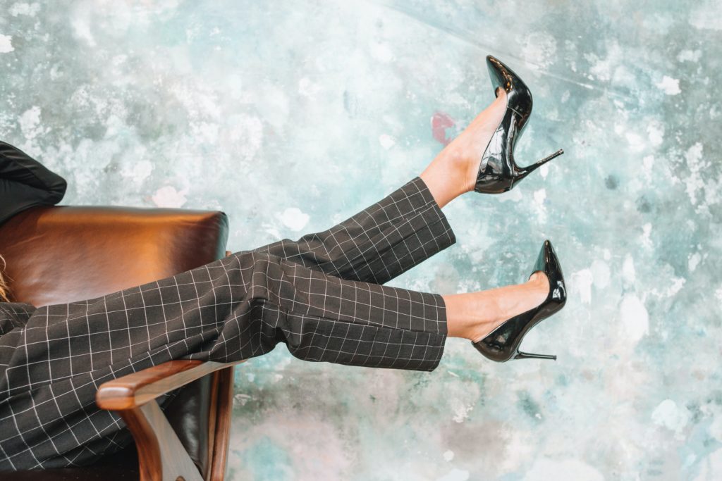 Unsplash photo by Amanda Vick -mastering the art of balance in heels - woman wearing stiletto shoes
